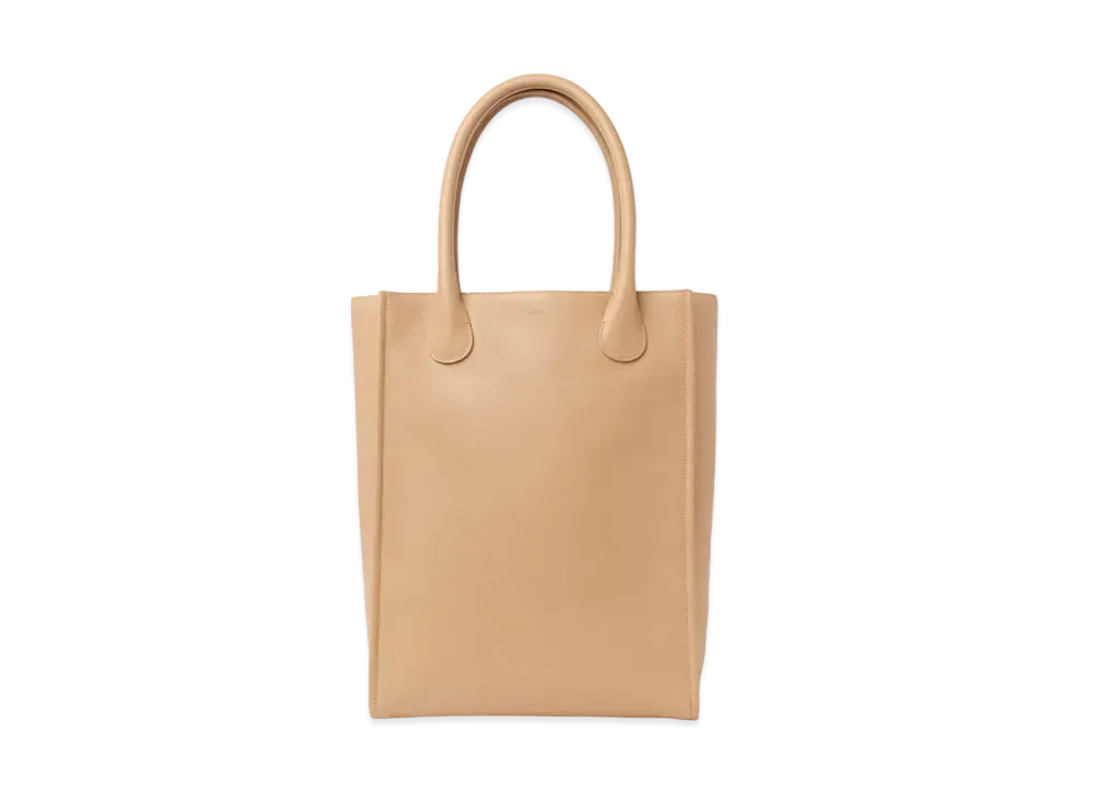 Chloe Large Joyce Tote Bag In Shiny Calfskin "Tan"