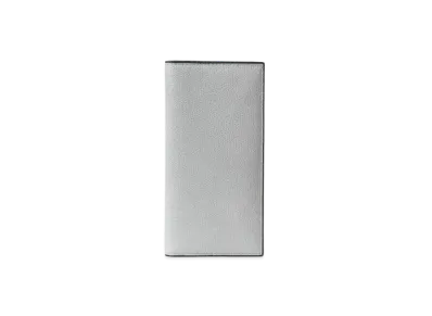 Valextra Vertical 12 Card "Ash Gray"