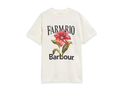 Barbour x FARM Rio Women's Wildflower T-Shirt "White"