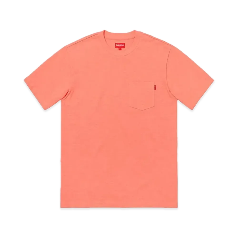 シュプリーム S/S ポケット Tシャツ "コーラル" (18FW)