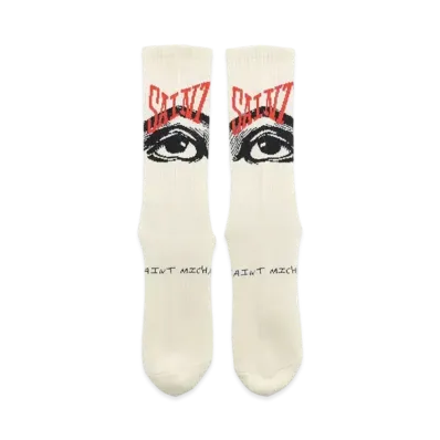 SAINT Mxxxxxx SOCKS EYES "Ecru"
