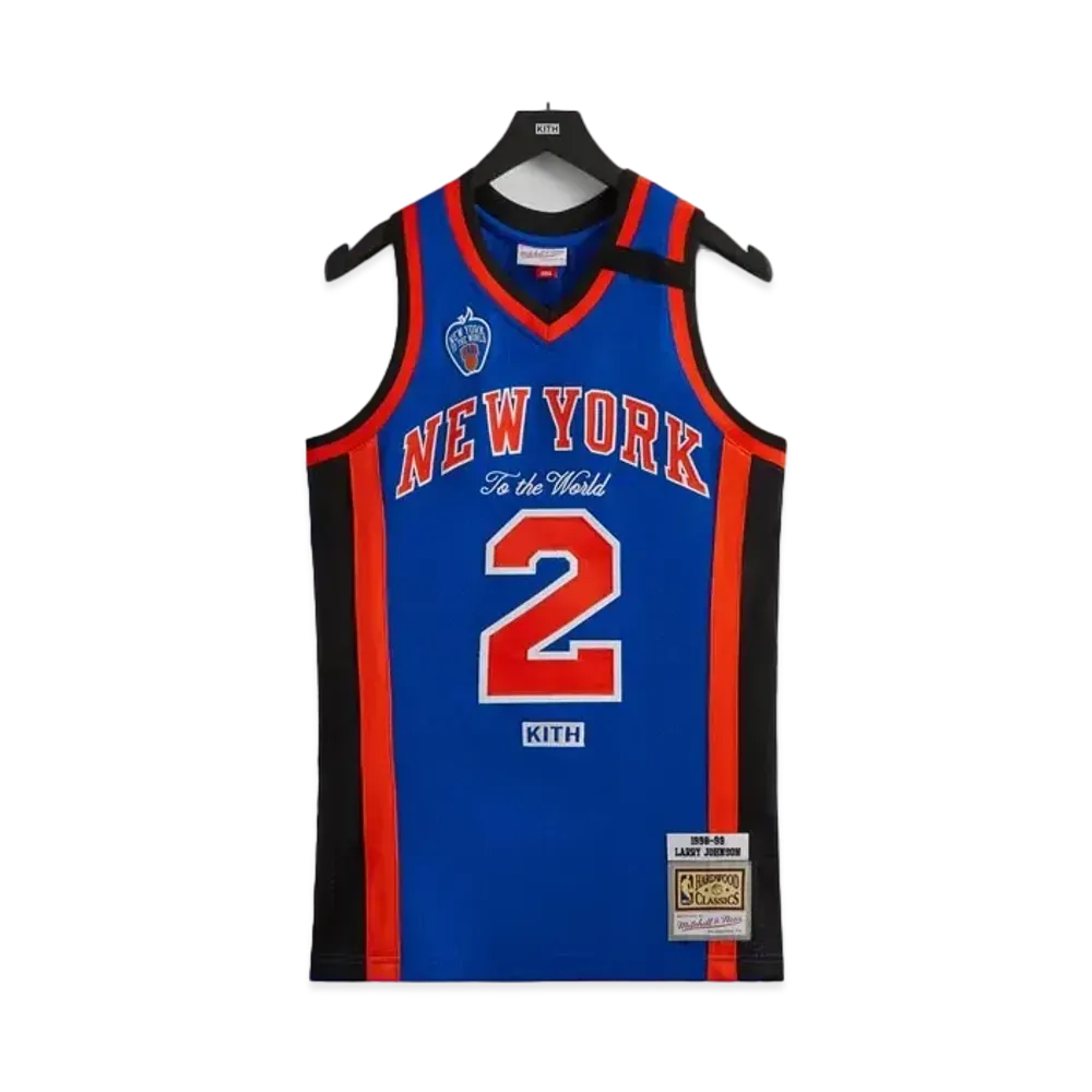 Kith and Mitchell & Ness for the New York Knicks Larry Johnson Jersey "Multi"