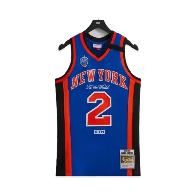 Kith and Mitchell & Ness for the New York Knicks Larry Johnson Jersey "Multi"