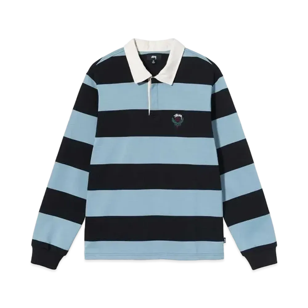 Stussy BIG STRIPE RUGBY "Black"