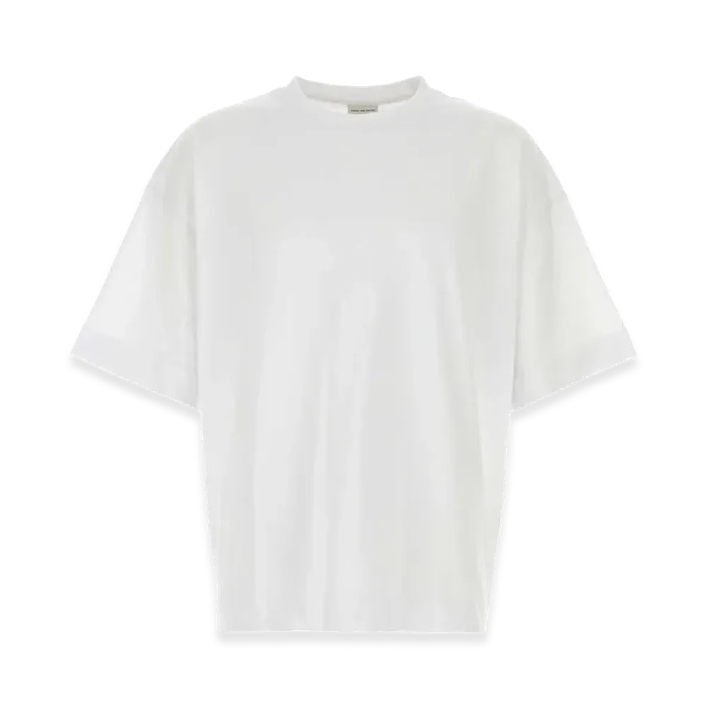 DRIES VAN NOTEN Cotton Heno Oversize T-Shirt "White"