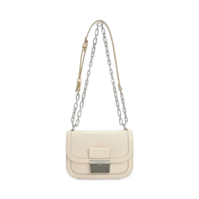 CHARLES & KEITH Charlotte Chain Handle Bag "Beige"