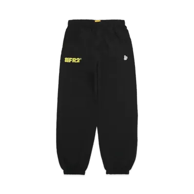 FR2 Logo Embroidery Nylon Training Pants "Black/Yellow"