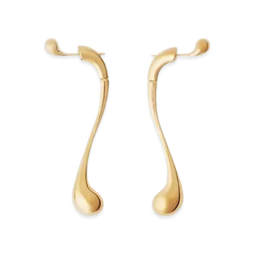 Bottega Veneta Drop Earrings "Yellow Gold"