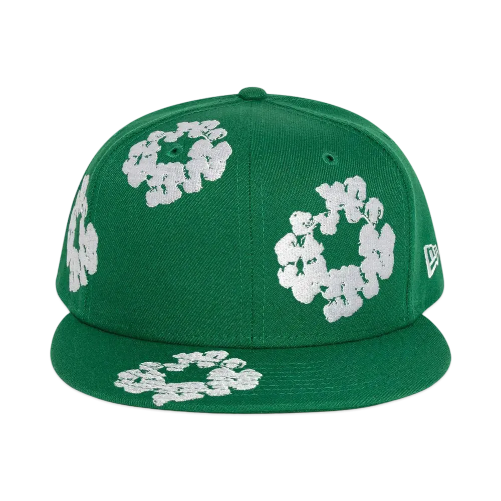 DENIM TEARS x New Era Cotton Wreath 59Fifty "Green"