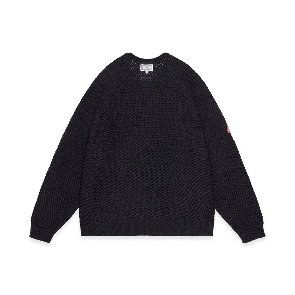MIN-NANO x Cav Empt (C.E) Raglan Sleeve Cotton Knit "Black"
