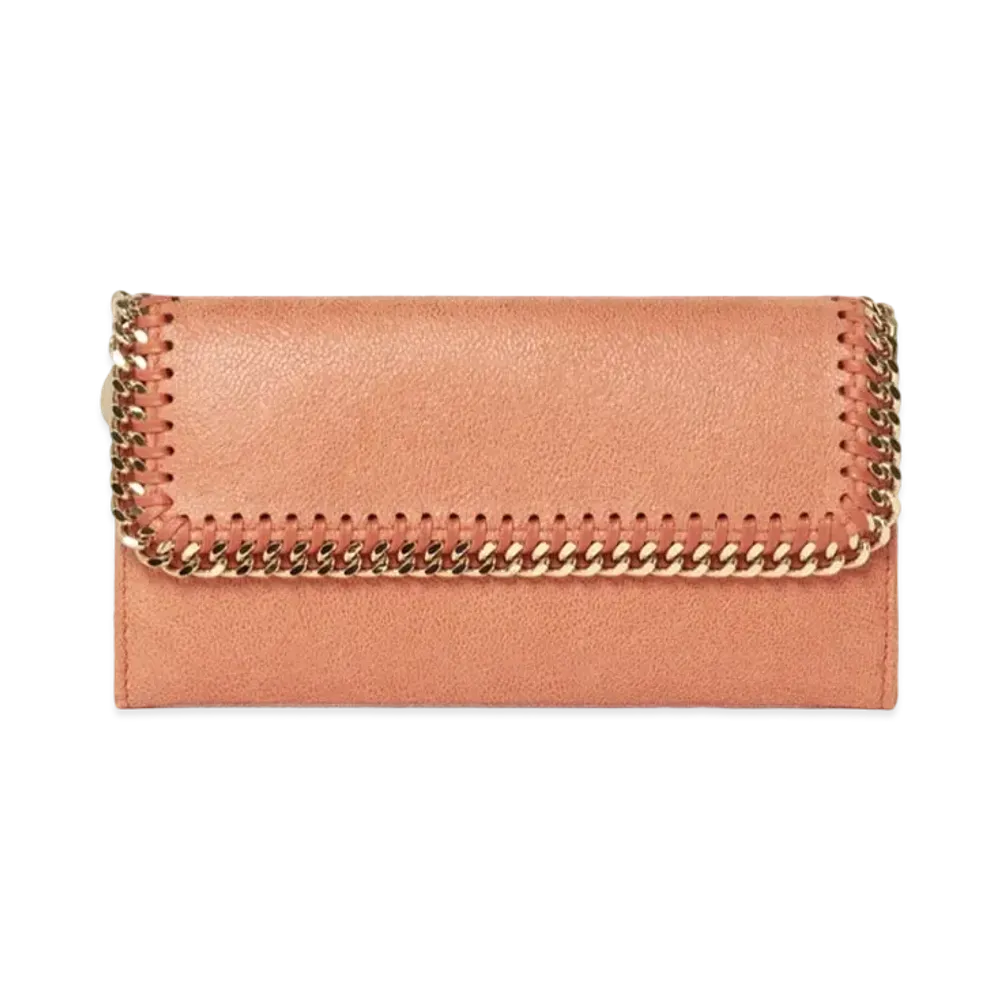 STELLA McCARTNEY Farabela Continental Wallet "Bright Orange"