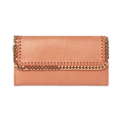 STELLA McCARTNEY Farabela Continental Wallet "Bright Orange"