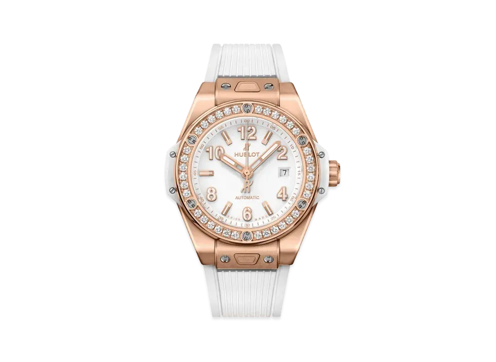 HUBLOT Big Bang One Click King Gold White Diamonds 33mm