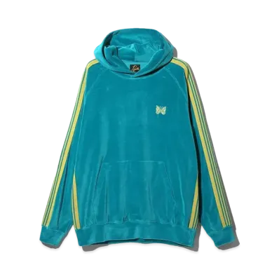 Needles Track Hoody - C/PE Velour "Blue"
