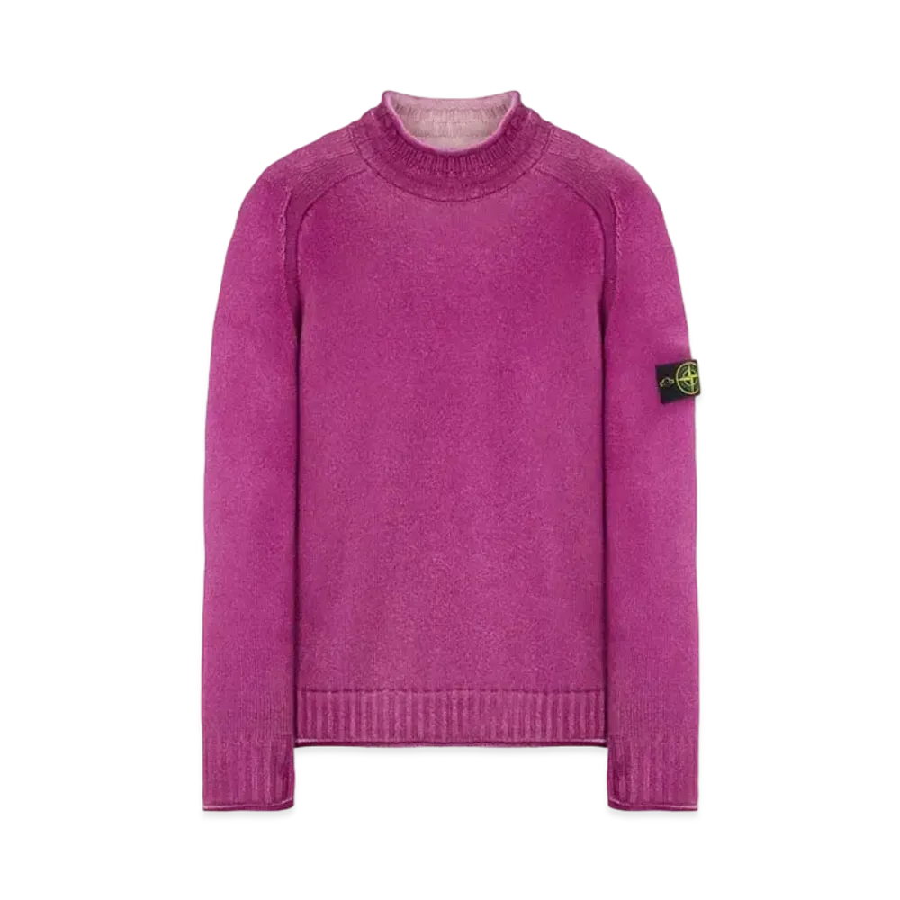 Stone Island 561A8 PURE WOOL_FAST DYE + HAND MADE AIRBRUSH "Magenta"