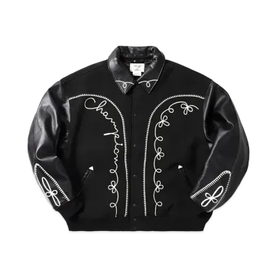 Champion x Angelo Baque Snap Jacket "Black"