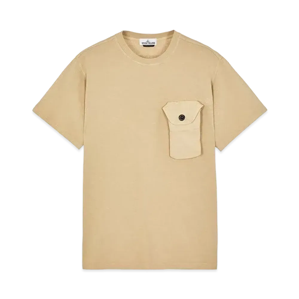 Stone Island 20144 20/1 COTTON JERSEY_LOOSE FIT "Ibory"