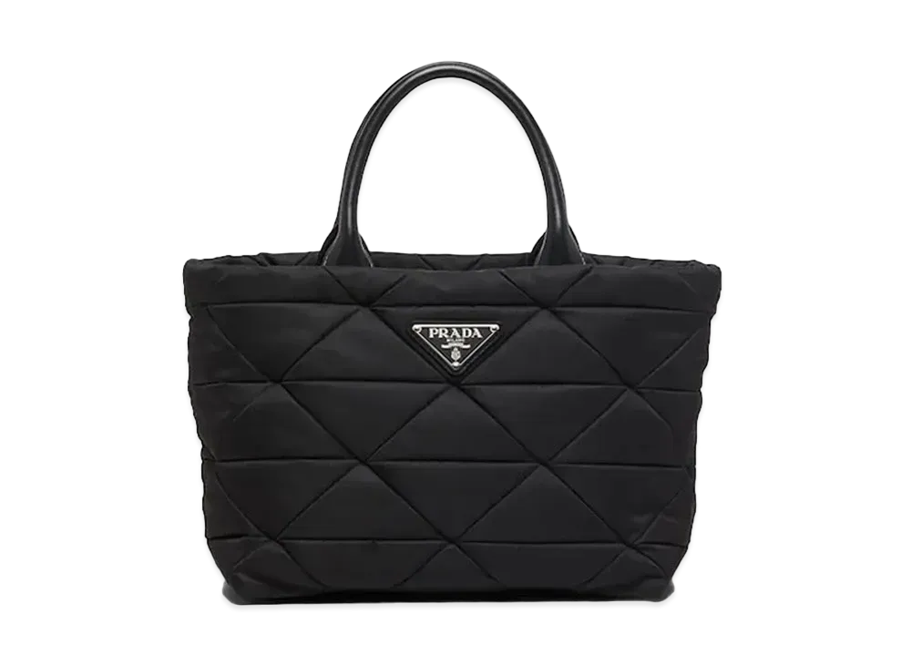 PRADA Small Padded Nylon Tote Bag "Black"