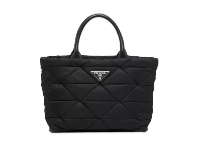 PRADA Small Padded Nylon Tote Bag "Black"