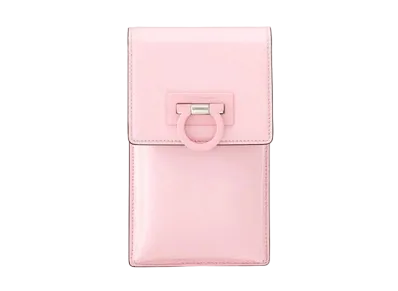 Salvatore Ferragamo Trifolio Smartphone Holder "Pink"