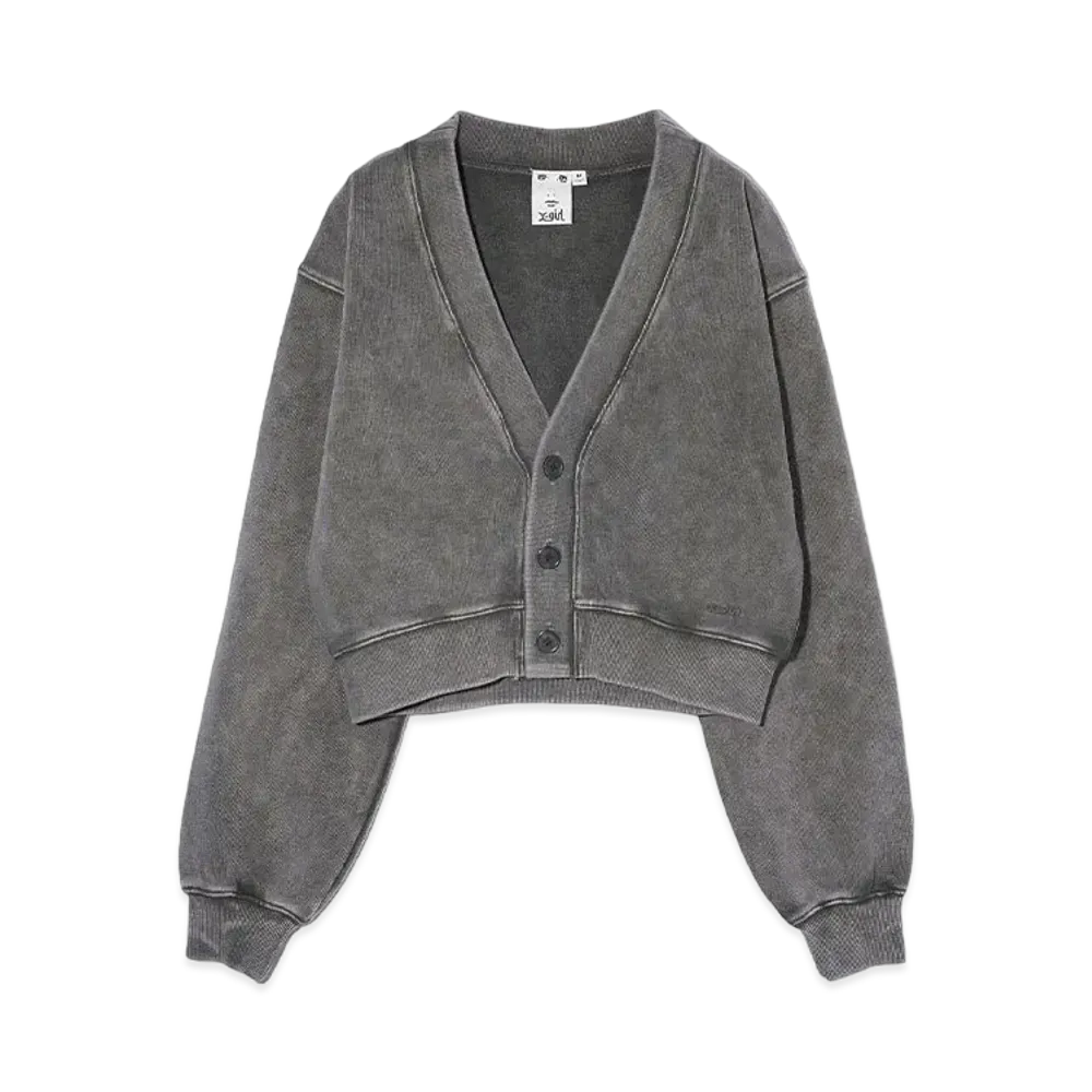 X-Girl Sweat Cardigan "Charcoal"