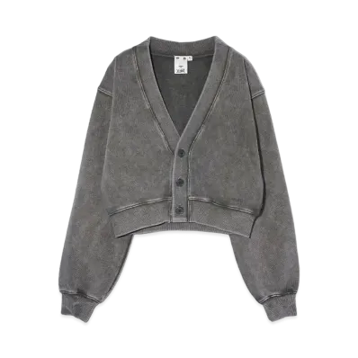 X-Girl Sweat Cardigan "Charcoal"