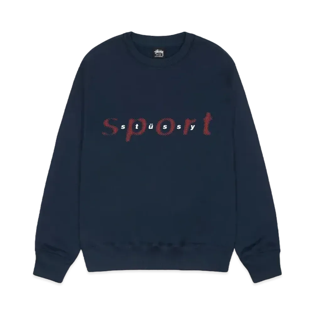 Stussy Dot Sport Crew "Navy"