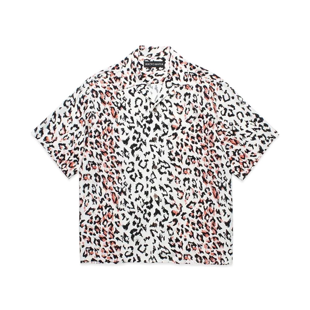 WACKO MARIA Leopard Hawaiian Shirt "White"