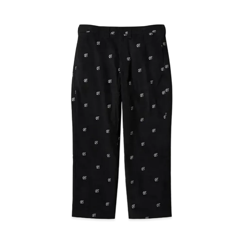 Blackeyepatch B Emblem Patterned Corduroy Pants "Black"