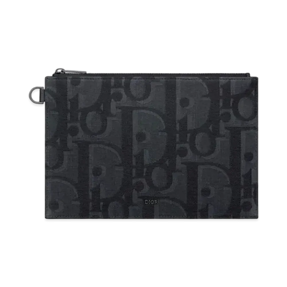 Dior A5 Pouch Maxi Dior Oblique Jacquard "Black"