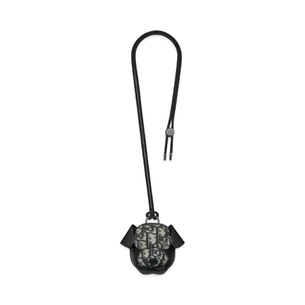 Dior Bobby D-Touch Earbud Case Dior Oblique Jacquard and Grained Calfskin "Beige/Black"