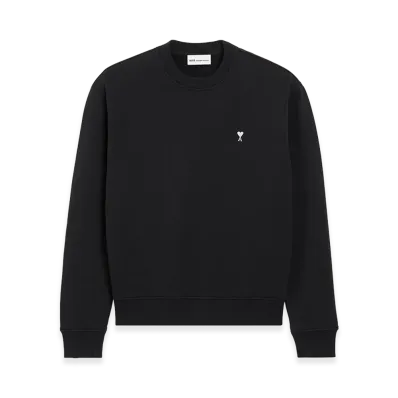 AMI PARIS Cotton Ami De Coeur Sweatshirt "Black"