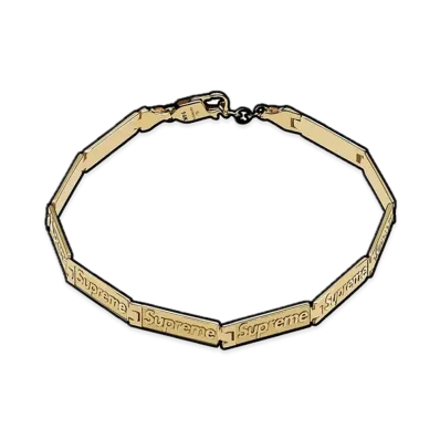 Supreme x Jacob & Co Logo Link Bracelet "14K Gold"