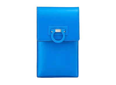 Salvatore Ferragamo Trifolio Smartphone Holder "Blue"