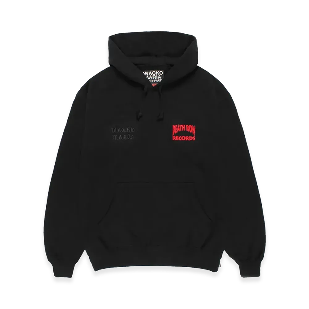 WACKO MARIA Death Row Records / Heavy Weight Hooded Sweat Shirt "Black"