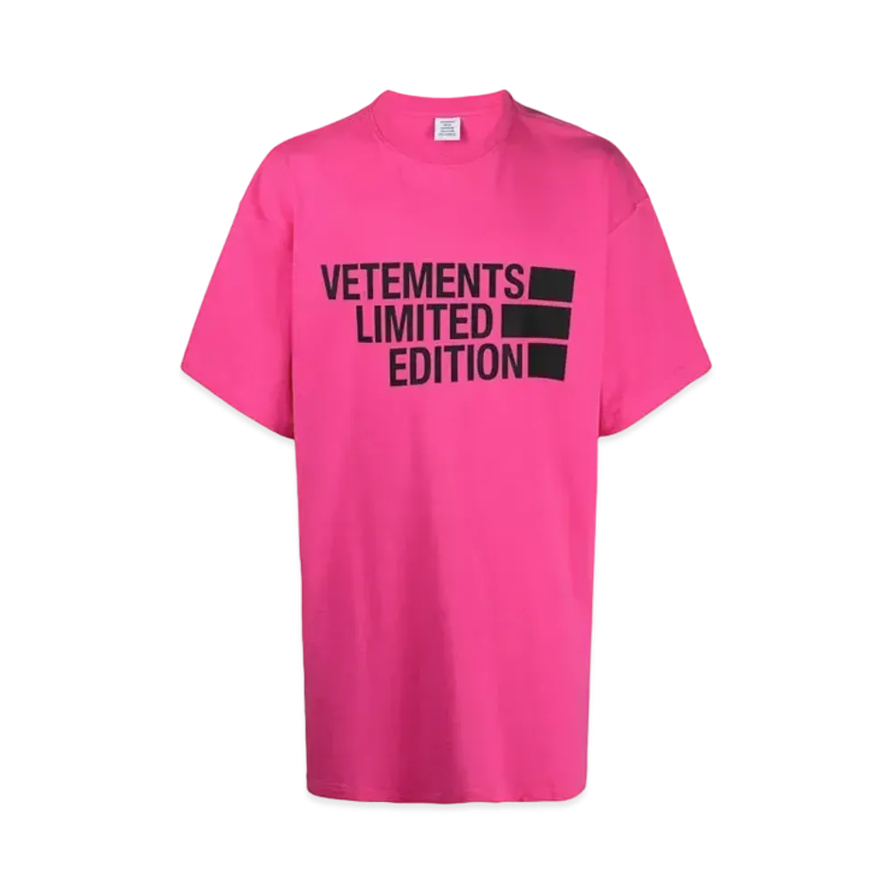 VETEMENTS Logo T-shirt "Pink"