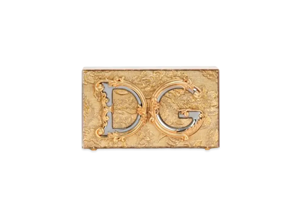 Dolce&Gabbana DG Girls Box Bag Synthetic Glass Embedded Lamima Card "Gold"