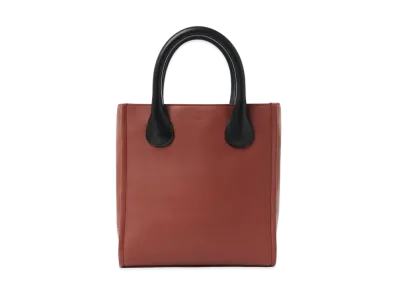 Chloe Small Joyce Tote Bag In Multicolour Shiny Calfskin "Brown"