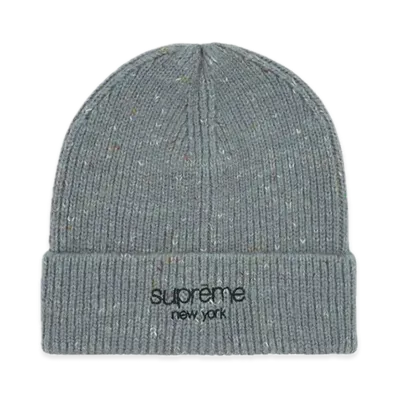 Supreme Rainbow Speckle Beanie "Grey"