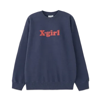 X-Girl Logo Sweat Top "Navy"