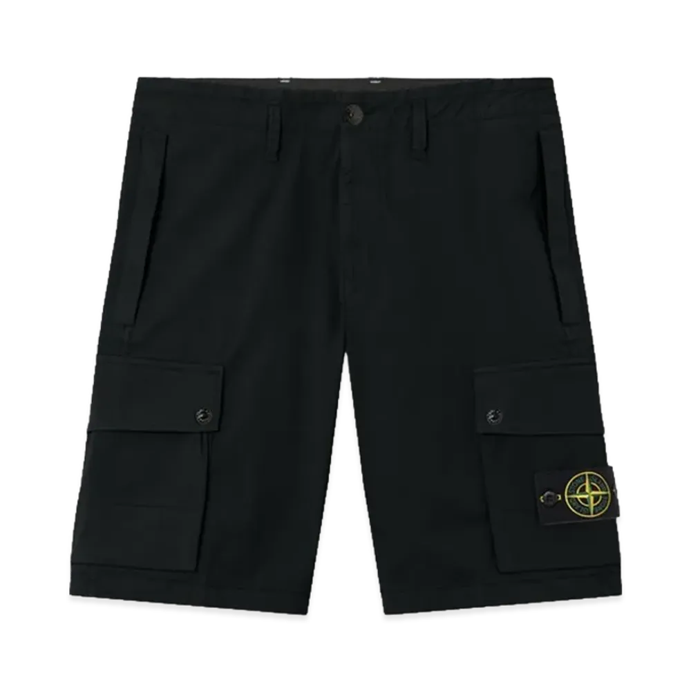 Stone Island L100019 Stretch Organic Cotton Twill "Black"