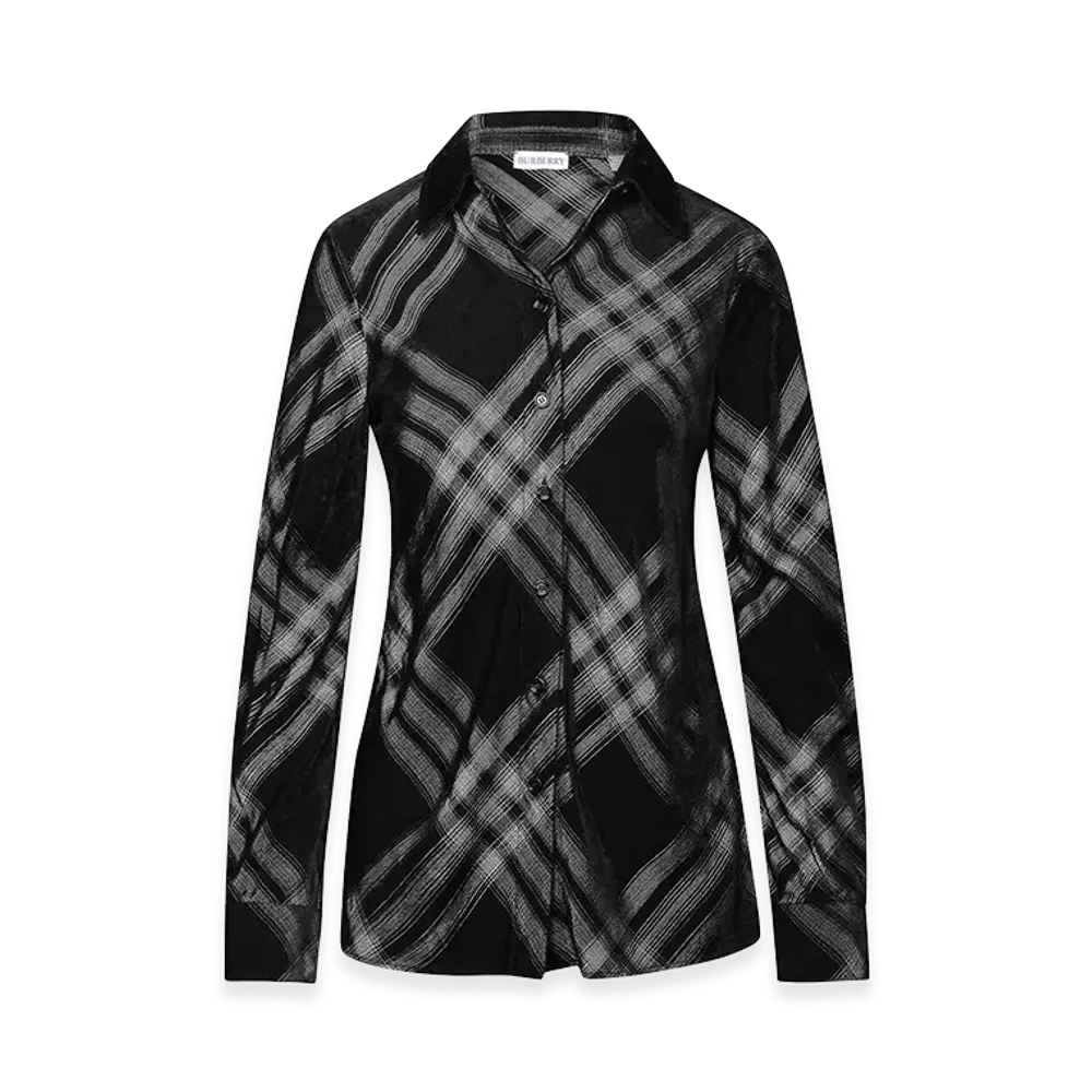 Burberry Women's Viscose Shirt "Black"
