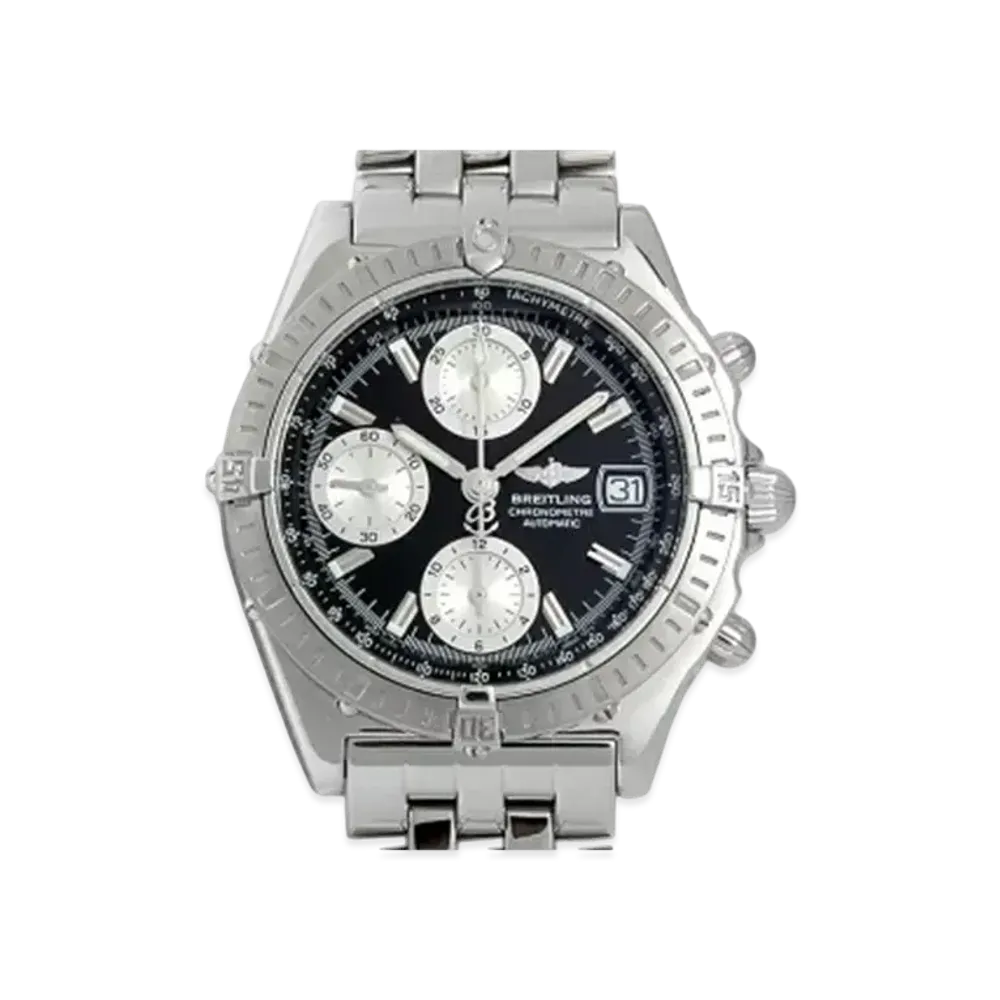 Breitling Chronomat 44 "Black/Silver/Stainless Steel"