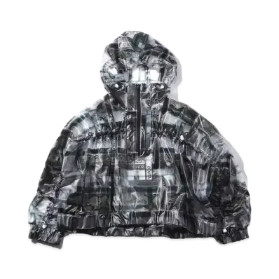 atmos pink Logo Geometric Film Jacket "Black/Green"