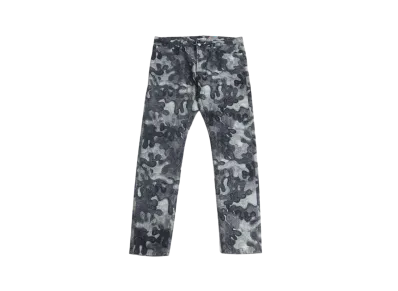 Dior x Peter Doig Men's Camouflage Jacquard Slim Denim Pants "Navy"
