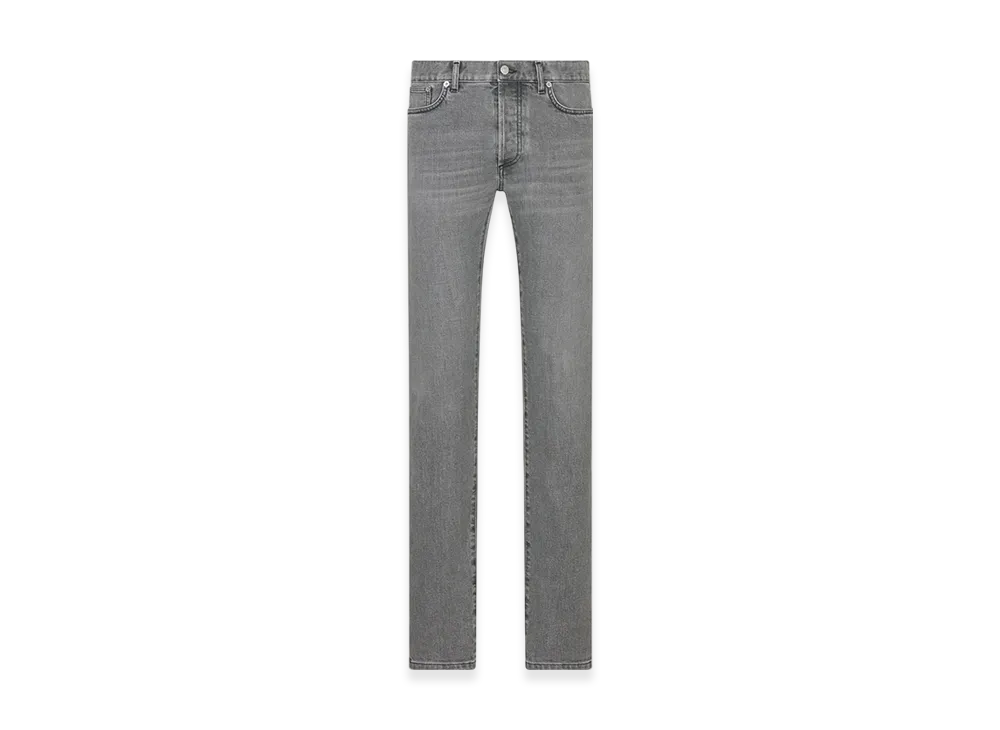 Dior Long Slim-Fit Jeans Twill "Gray"