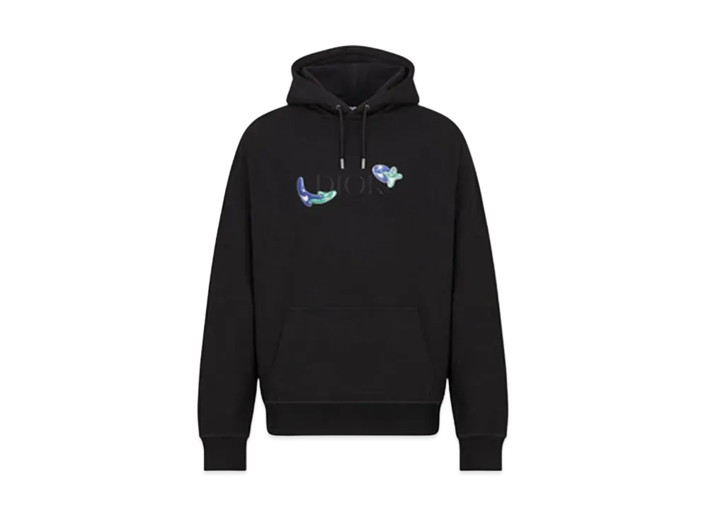 Dior x Kenny Scharf Men's Oversize Hooded Sweatshirt "Black"
