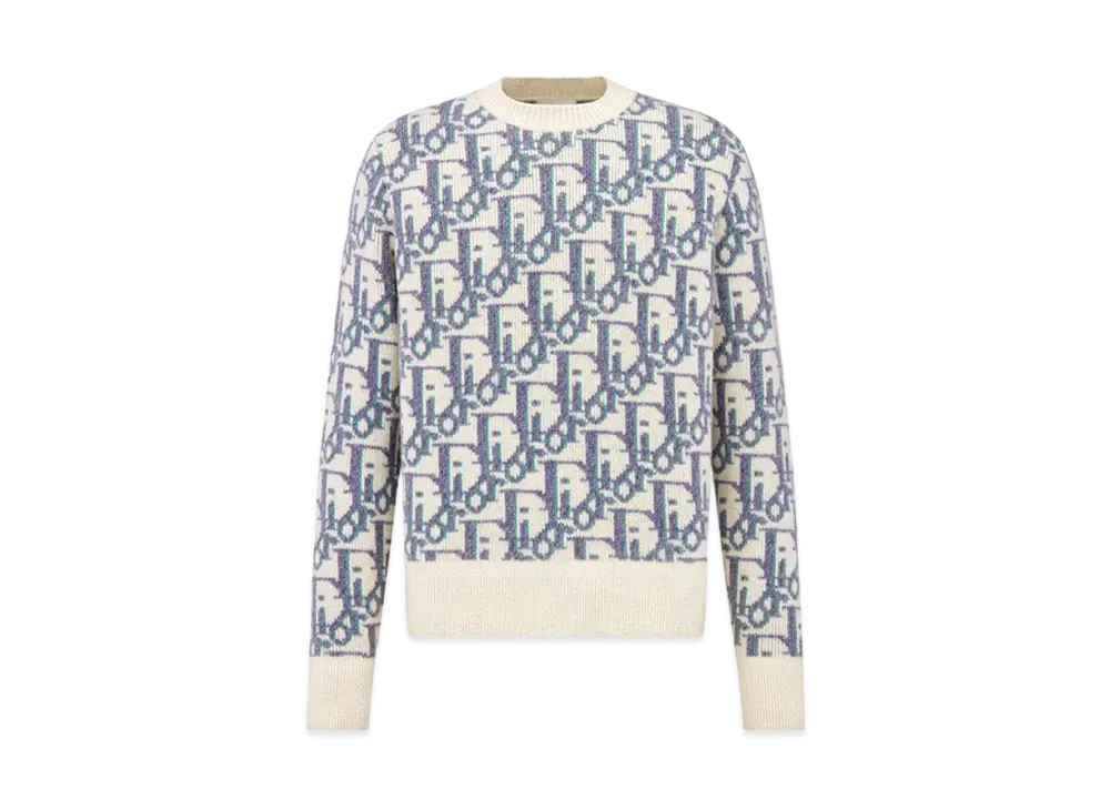 Dior Oblique Wool Jacquard Sweater "Ivory"