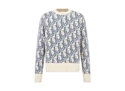 Dior Oblique Wool Jacquard Sweater "Ivory"