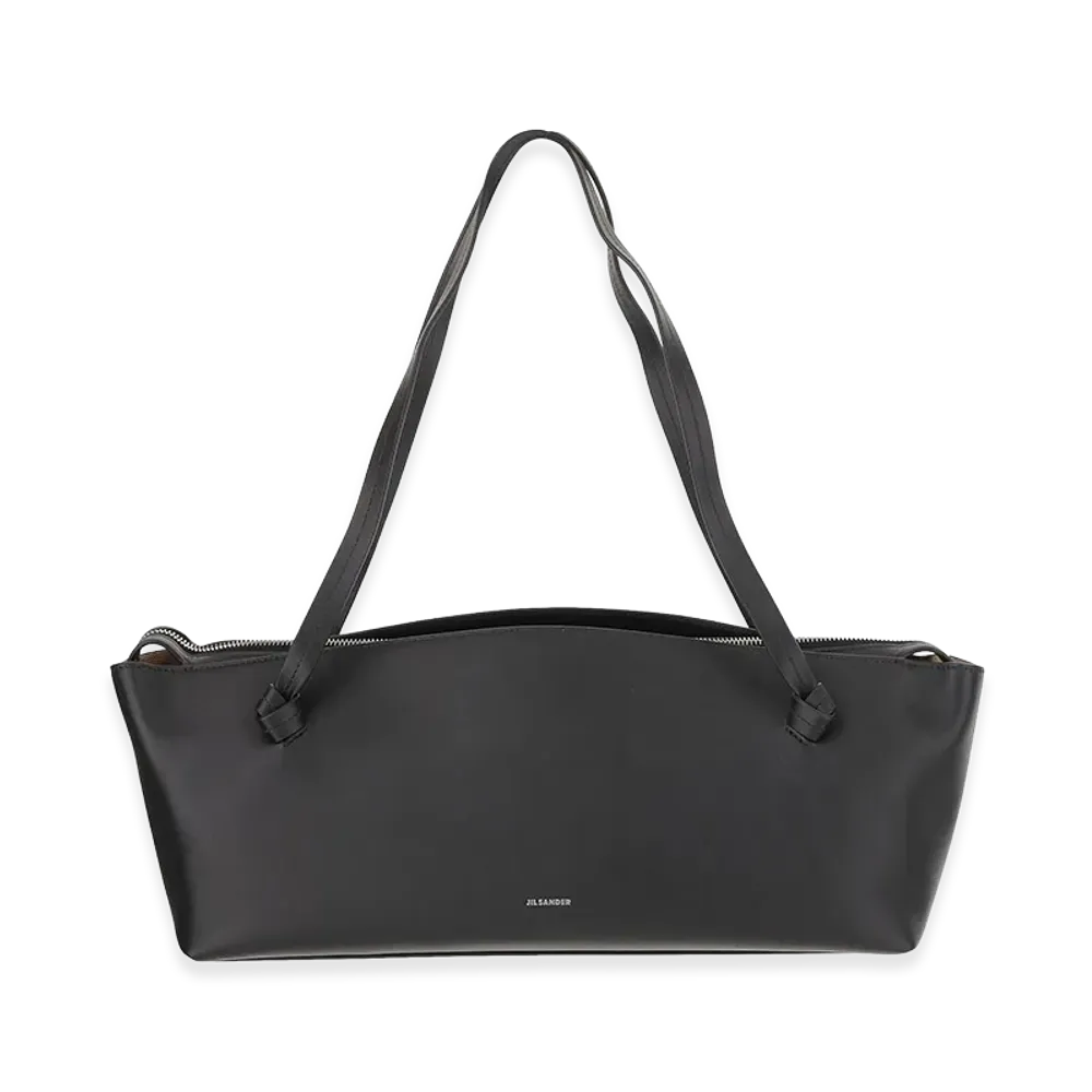 Jil Sander Women's Leather Knot Shoulder Bag "Black"